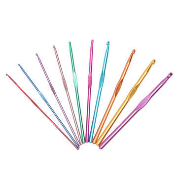 31PCS/SET Crochet Hooks Knitting Knit kit with Gauge Steel Hooks Yarn Needle Pin Tools Kit