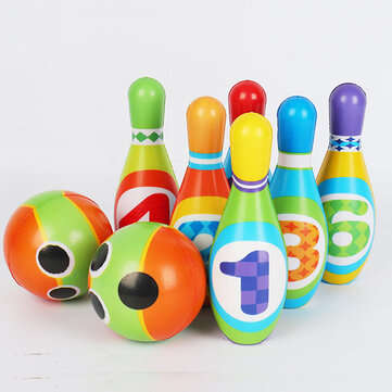 Kids Bowling Play Set Gift Toys Boy Girl Birthday Gift (NUMBER: B)