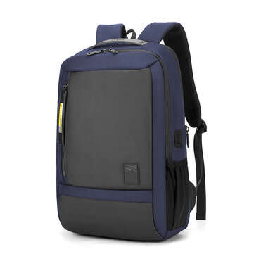 ARCTIC HUNTER 35L Backpack 15.6inch Laptop Bag Men School Bag Waterproof Shoulder ... (COLOR1: BLUE)