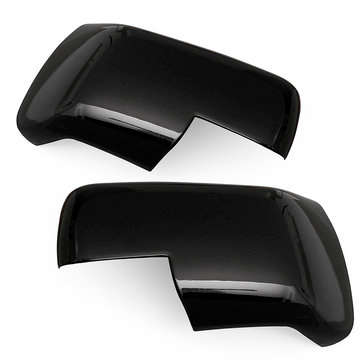 Pair Gloss Black Car Wing Side Mirror Cover For Land Rover Discovery 3 Freelander 2 Range Rover Spor