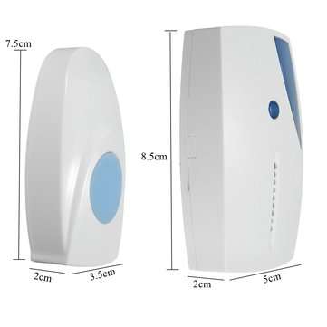 100M 36 Songs Chimes Wireless Music Doorbell Cordless Receiver Control