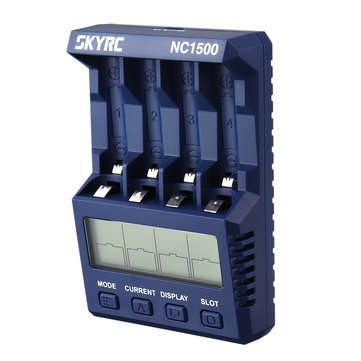SKYRC NC1500 5V 2.1A 4 Slots LCD AA/AAA NiMH Battery Charger Discharger & Analyzer
