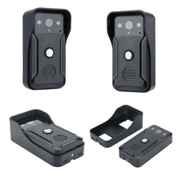 ENNIO 7" 2 Monitors Video Door Phone Doorbell Intercom Wireless Wifi System with  IR-CUT HD 1000TVL