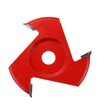 100mm Wood Carving Disc Tool Angle Grinder Attachment for 16mm Aperture Angle Grind... (COLOR1: RED)