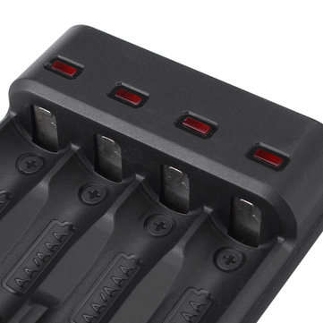 Portable DC 5V 4 Slot USB Rechargeable Battery Charger For AA AAA Battery