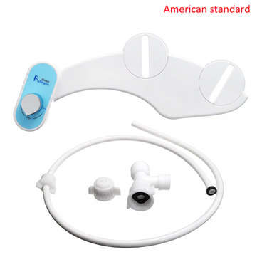 2 Function Non-Electric Toilet Portable Bidet Seat Dual Water Spray Adjustable Mechanic... (TYPE: A)