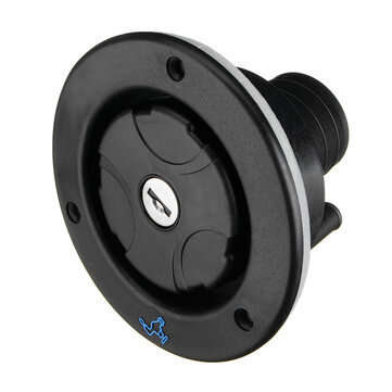 Black Fresh Water Locking Inlet Hatch Filler Cap Door Lock for Motorhome Caravan with 2 Keys