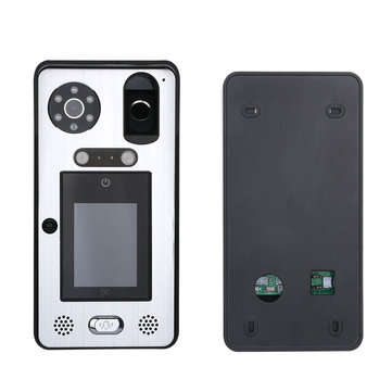 ENNIO 7 inch Video Door Phone Doorbell Intercom System with Face Recognition Fingerprint RFIC Wired