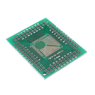 25pcs QFP TQFP LQFP FQFP 32 44 64 80 100 LQF SMD Turn To DIP Adapter PCB Board Converter Plate 0.5/0