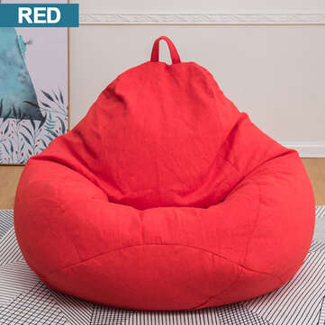 Gamer Bean Bag Chairs Gaming Seat Sofa Cover Indoor For Adults Kids Lazy ... (SIZE: S | COLOR.: RED)