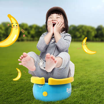 Potty Training Seat Cute Banana Toilet Seat Trainer Portable Foldable Potty for Kids Boys Girls Chil