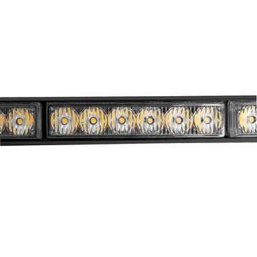 21 Inch 144W 42LED Double Side Traffic Strobe Flash Light Bar Amber Emergency Lamp Magnetic Mount 12