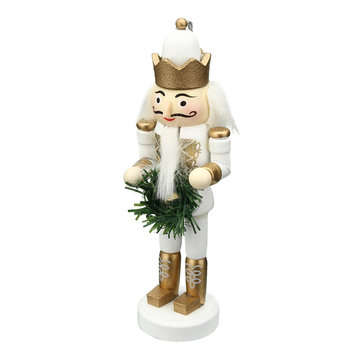 5Pcs Wooden Nutcracker Soldier Handcraft Puppet Doll Toy Ornament Christmas Gift Home Room Decoratio