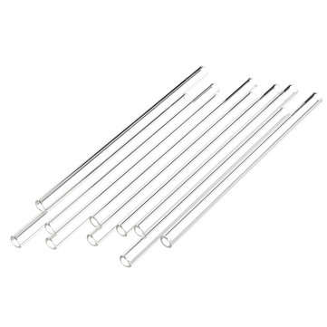 10Pcs Length 150mm OD 7mm 1mm Thick Wall Borosilicate Glass Blowing Tube Lab Tubes
