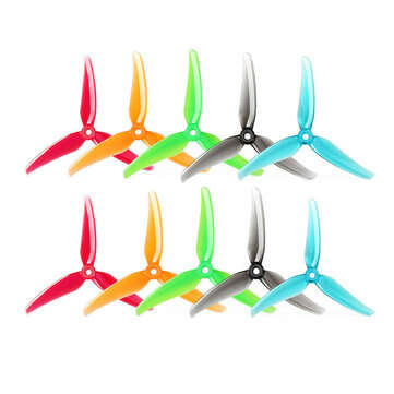 2 Pairs T-Motor T5147 5147 5.1x4.7 3-Blade Popo Propeller CW & CCW for ... (COLOR.: TRANSPARENTBLUE)
