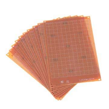 10pcs Universal PCB Board 12x18cm 2.54mm Hole Pitch DIY Prototype Paper Printed Circuit Board Panel