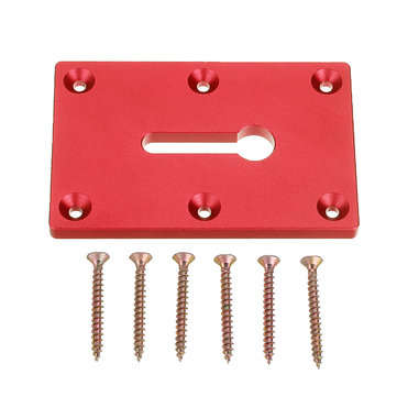 Aluminum Alloy Bench Clamp Plate Clamping Accessories Insert Plate for Kreg Bench C... (COLOR.: RED)