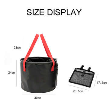 20L Outdoor Foldable Water Bucket Camping Storage Container Collapsible Fishing Bucket