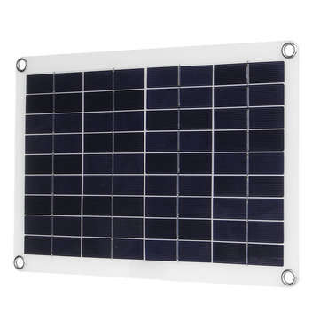 JH-10 12V/5V Monocrystalline Solar Panel Battery Charger with Single USB Interface