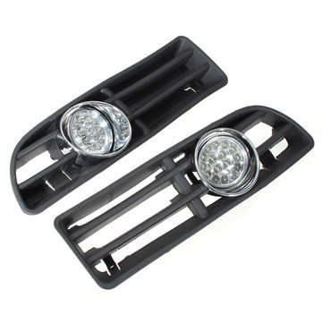 Car Front Bumper Grille Grill Driving Fog lights with Switch and Harness for Volkswagen Jetta Bora 1