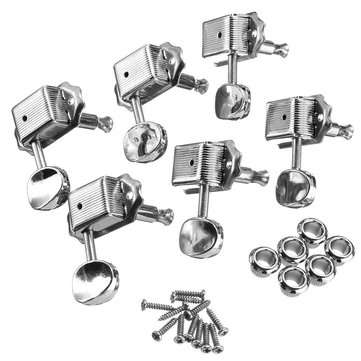 6PCS 6R Guitar Tuning Pegs Tuners Machine Heads for Fender Replacement