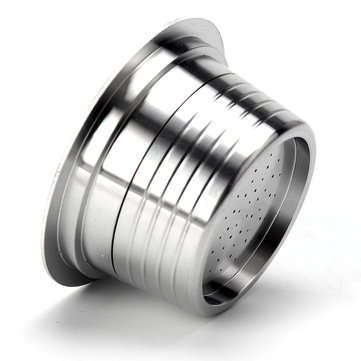 Stainless Steel Refillable Coffee Capsule Cup Reusable Coffee Pods w/ Pods Holder Spoon Brush for La