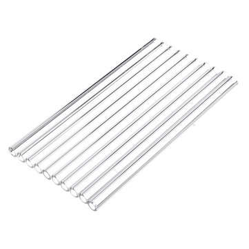 10Pcs Length 150mm OD 7mm 1mm Thick Wall Borosilicate Glass Blowing Tube Lab Tubes
