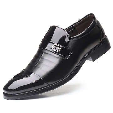 Men Spicing Leather Comfy Business Casual Office Oxfords (size: 12 | Color: Black)