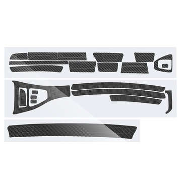 3D Matte Black Carbon Fiber Car Interior Decor Decals For BMW E90 3 Series 2... (COLOR.: GLOSSBLACK)