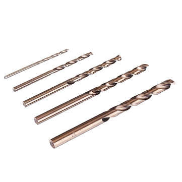 JIMI Upgrade 5Pcs 2-6mm Drill Bits HSS-CO Cobalt Twist Drill Bit For Bosch Dremel Rotary Tool