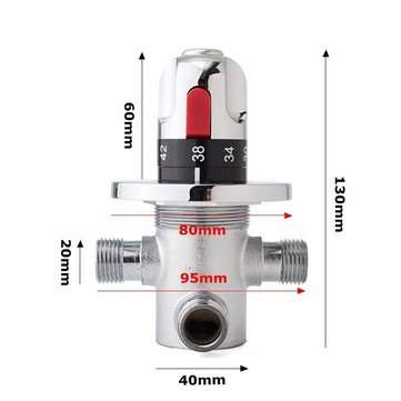 Brass Thermostatic Mixing Faucet Valve Mixer Valve for Bidet Faucet Shower Mixer with Diverter