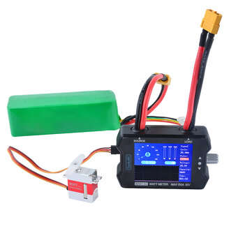 ToolkitRC WM150 150A 50V Watt Meter Power Analyzer LCD Display Power Voltage Current Tester PWM Outp