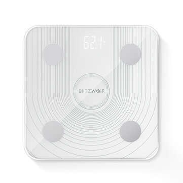 BlitzWolf BW-SC1 WiFi Smart Body Fat Scale APP Control BMI Data Analysis with 13 Body Metrics Digi