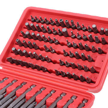 Drillpro 98pcs Torx Star Spline Hex Cross Slotted Screwdriver Bit Set Garage Repair Tool