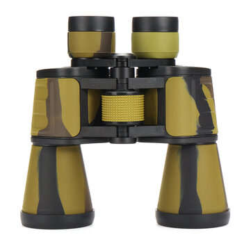 20X50 HD BAK-4 Telescope FMC Multilayer Blue Film Binocular Optical Lens Low Lig... (COLOR.: YELLOW)