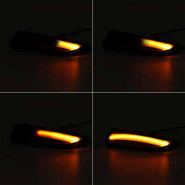 LED Dynamic Side Door Wing Mirror Indicator Lights Turn Lamps Smoked Black for Ford Fiesta B-Max 200