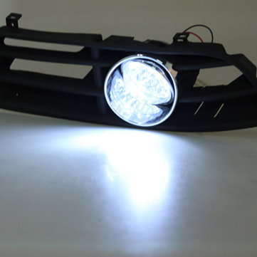 Car Front Bumper Grille Grill Driving Fog lights with Switch and Harness for Volkswagen Jetta Bora 1
