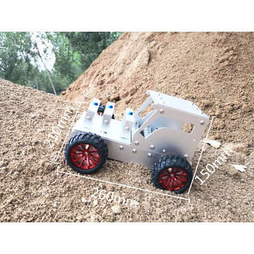 DIY Tractor Aluminous Smart RC Robot Car Chassis Base Kit