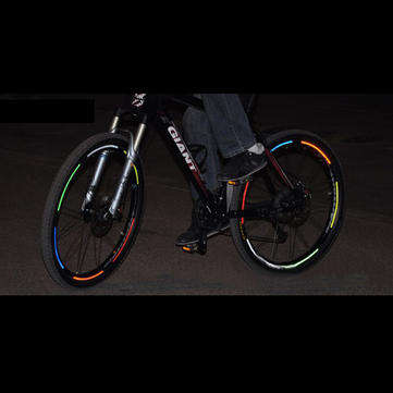 Bike Bicycle Wheel Rims Reflective Stickers Luminous