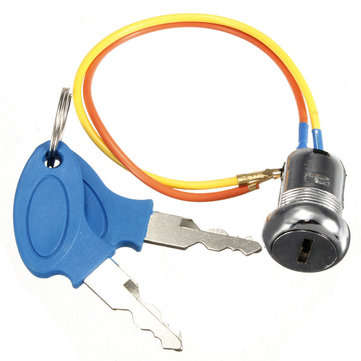 Ignition Key Switch Lock Kart Scooters Electric Bike 2 Keys Mini