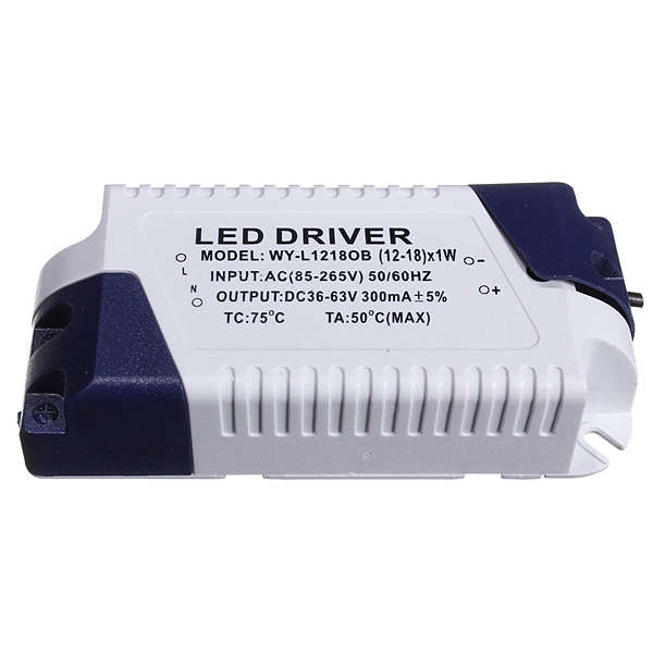 New 300mA Constant Current Home Light LED Power Supply Driver Electronic Transformer 18W