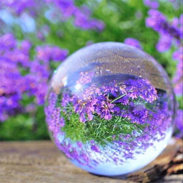 New 50/100/120/150mm K9 Crystal Photography Lens Ball Photo Prop Background Deco