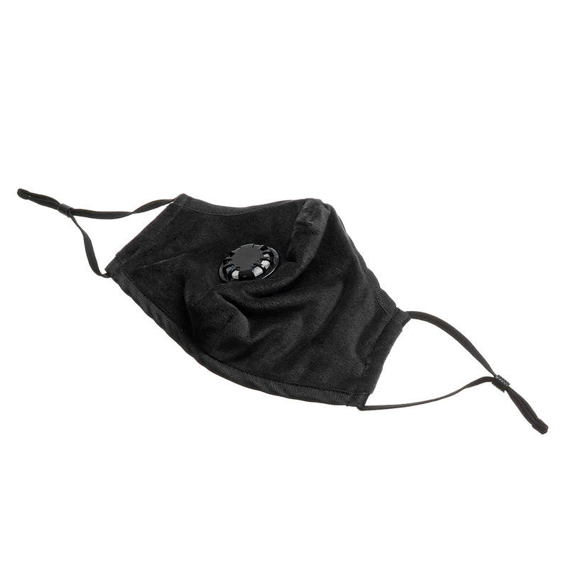 Unisex Mouth PM2.5 Face Mask Anti Dust Face Mouth Cover Mask Dustproof Outdoor Travel (Color Black)