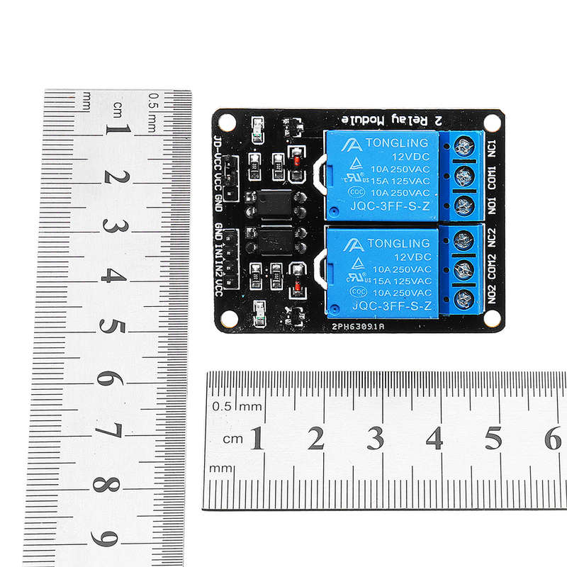 10pcs 2 Channel Relay Module 12V with Optical Coupler Protection Relay Extended Board