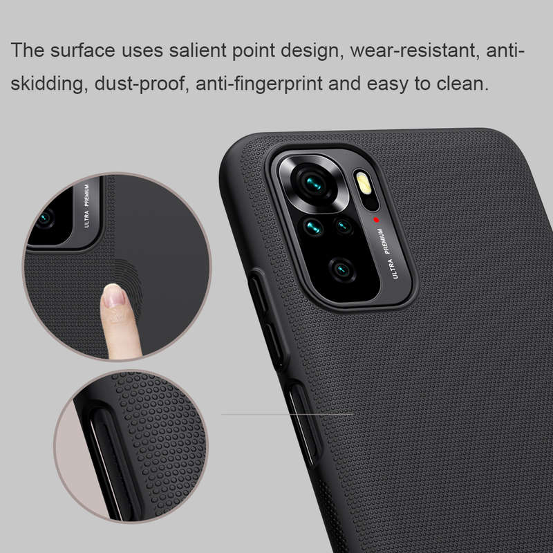 Nillkin for Xiaomi Redmi Note 10 Case Matte Anti-Fingerprint Anti-Scratch Shockproof Hard PC Protect