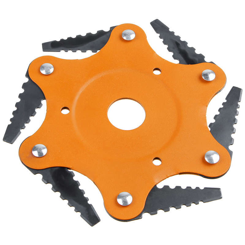 6 Teeth Grass Trimmer Head Steel Blades Brush Cutter Garden Tool for L