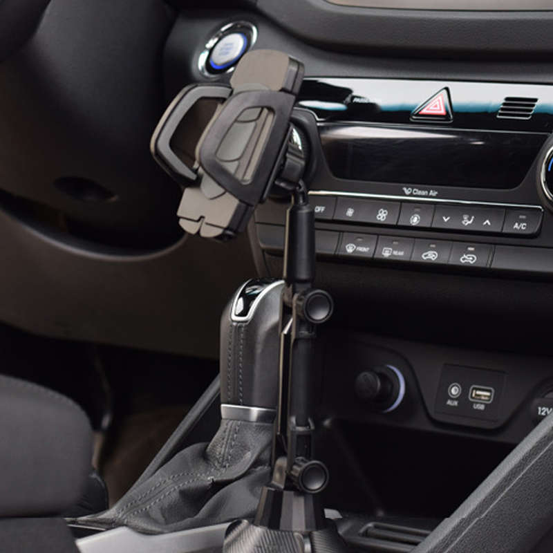 Universal 360 Rotation Flexible Arm Car Phone Mount Gooseneck Cup Holder for 5-9.5cm Width Cell Phon