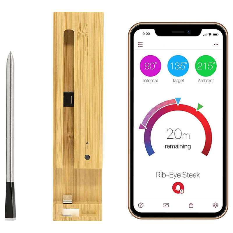 Smart Wireless Bluetooth Barbecue Thermometer Food Temperature- 40 ~ 85 /Furnac