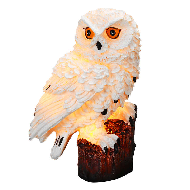Solar Powered Owl LED Lawn Light Waterproof Garden Yard Landscape Orname