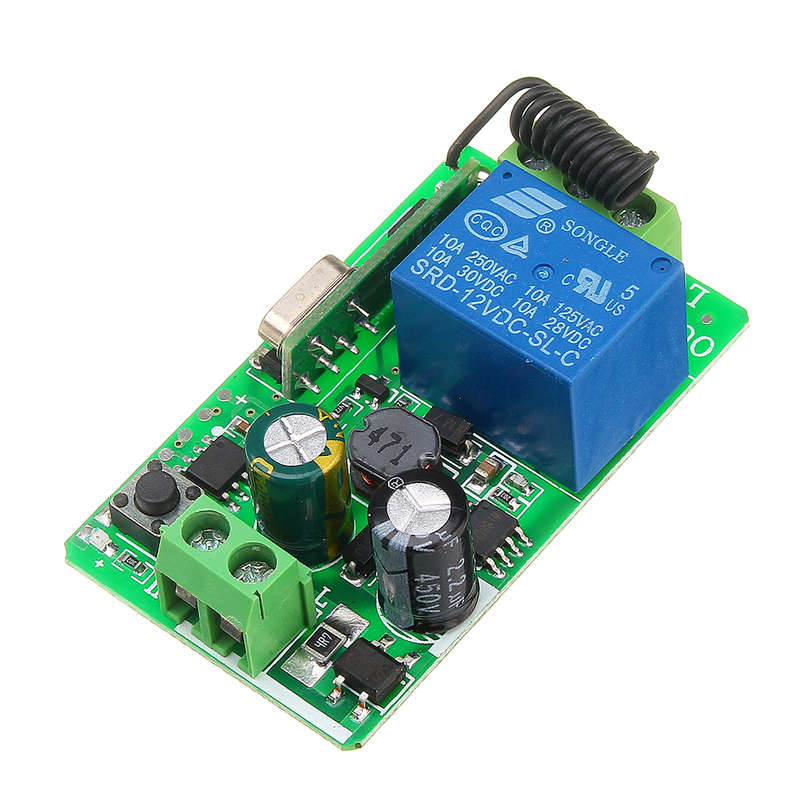 433mhz AC220V 1 Channel Wireless Remote Control Switch For Electric Lamp Household Intelligent Roof